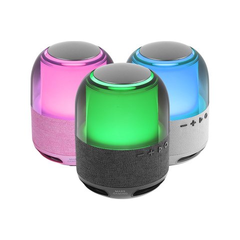 Altavoz Bluetooth Portable Mars Gaming Msflow Negro 15w Deepbass Bt Microsd Rgb 360 Bat 6h