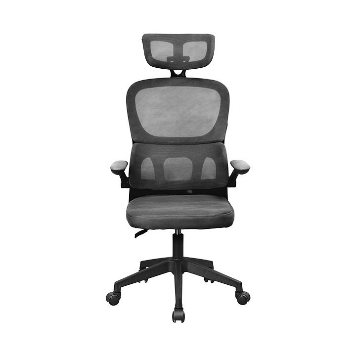 Silla Ergonomica Mars Gaming Mgcergoprobk Malla Transpirable Soporte Lumbar Gris