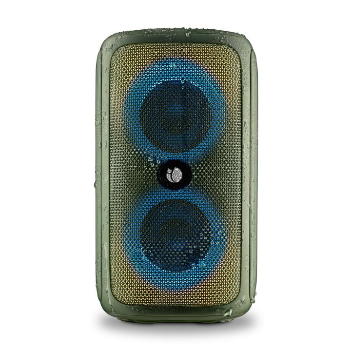 Altavoz Bluetooth Portable Ngs Rollerbeastgreen 32w Bluetooth, Luces Rgb Impermeabilidad Ipx5