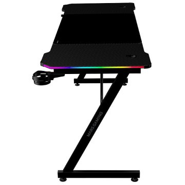 Mesa Mars Gaming Mgdx160rgb Chasis Acero 160x60x75 Fibra De Carbono Rgb Mando Gestion Cables Negro 2