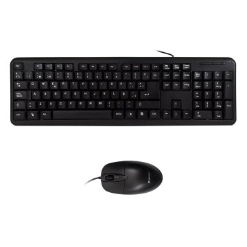 Teclado Y Mouse Unykach Oem 1200dpi Negro Mate