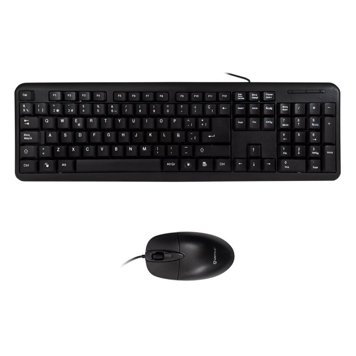 Teclado Y Mouse Unykach Oem 1200dpi Negro Mate