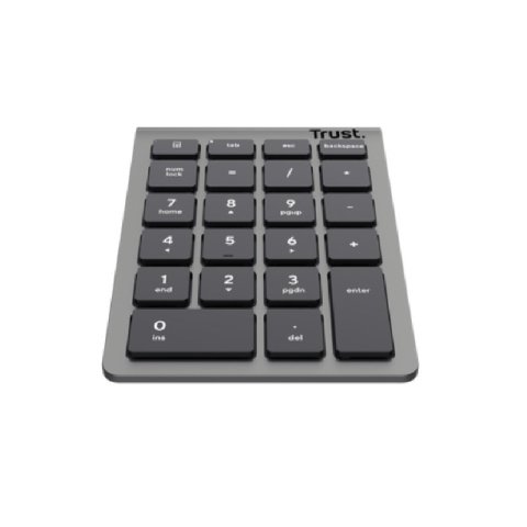 Teclado Numerico Trust Xalas Silver Wireless 22 Teclas 25709  Receptor Micro Usb 