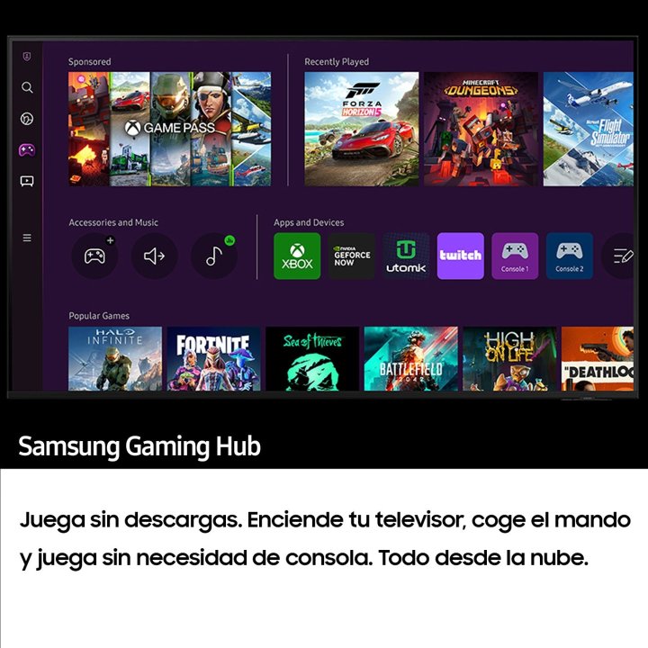 Televisor 75" Samsung Tu75cu8075u Crystal 4k Uhd 3xhdmi 2xusb Bt  Rj45 Smart Tv Tizen Vesa 400x400