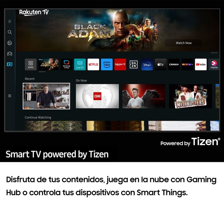 Televisor 75" Samsung Tu75cu8075u Crystal 4k Uhd 3xhdmi 2xusb Bt  Rj45 Smart Tv Tizen Vesa 400x400