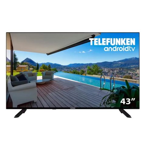 Televisor 43" Telefunken 43dtua523 4k Uhd 3xhdmi 2xusb Android Tv 11 Vesa 100x100