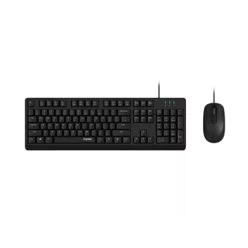 Teclado Y Mouse Rapoo Nx1500 1000dpi Cable 1,5m Color Negro