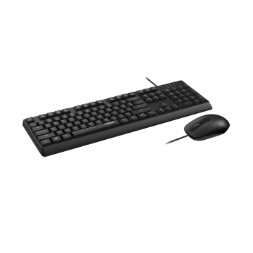 Teclado Y Mouse Rapoo Nx1500 1000dpi Cable 1,5m Color Negro  2