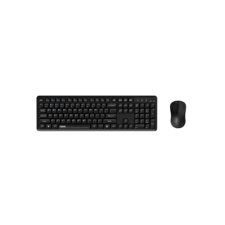 Teclado Y Mouse Rapoo Wireless Y Bluetooth 8150m Silent 2,4ghz Bt 4.0 Bt 5.0 1300dpi Nano Usbnegro Multi Mode