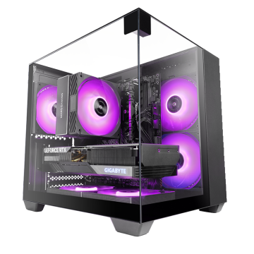Caja Microatx Gaming Mars Gaming Mcvisionm Triple Cristal...