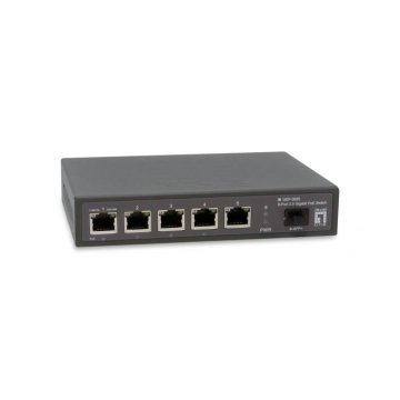 Switch Poe Level One Gep-0625 6p 2.5gbe 4p Poe 65w +1p... 2