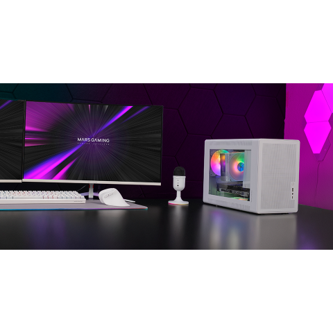 Caja Microatx Mars Gaming Mcxps Cristal...