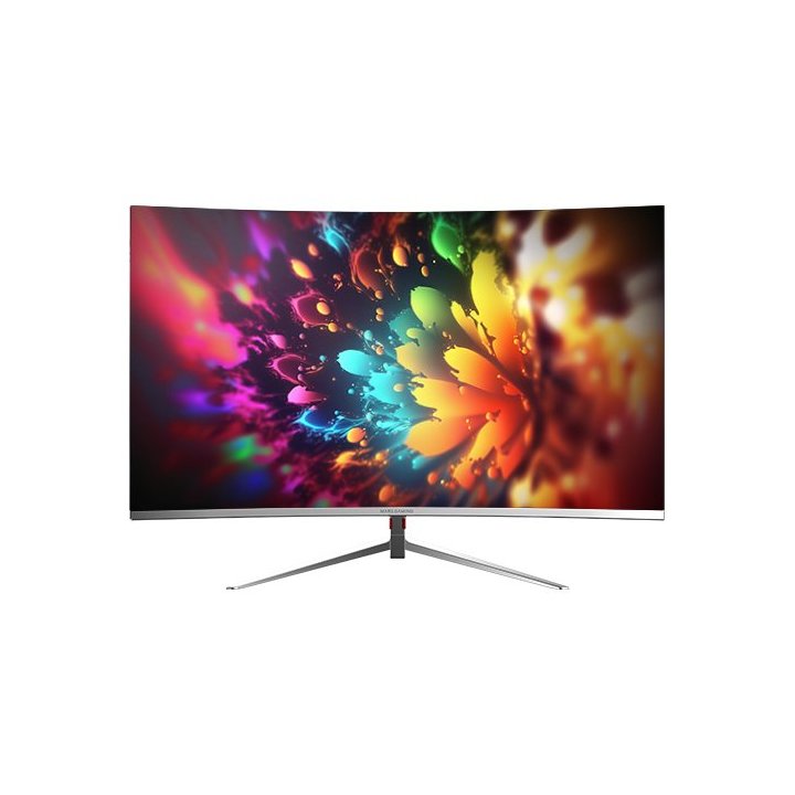 Monitor 27" Curvo Dp Hdmi Mars Gaming Mv27 Ips Fhd 200hz 1ms 250cd m² 1500r Vesa 100x100 Blanco