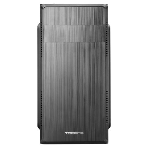 (km0) Caja Microatx Tacens Anima Acm500 Frontal Negro Diseño Alumini Pulido Usb 3.0 Y 2.0 F.a 500w Cash30