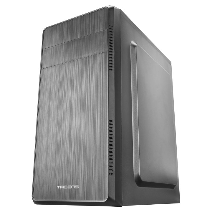 (km0) Caja Microatx Tacens Anima Acm500 Frontal Negro Diseño Alumini Pulido Usb 3.0 Y 2.0 F.a 500w Cash30