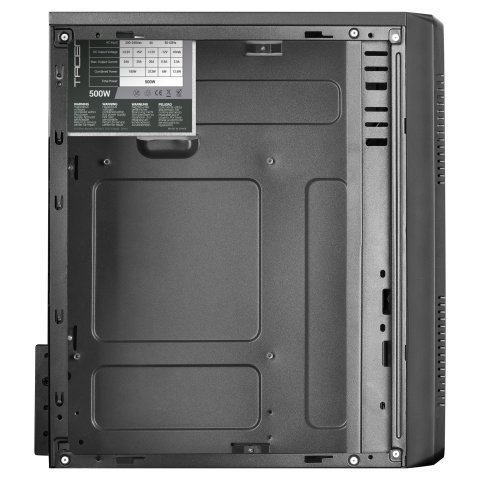 (km0) Caja Microatx Tacens Anima Acm500 Frontal Negro Diseño Alumini Pulido Usb 3.0 Y 2.0 F.a 500w Cash30