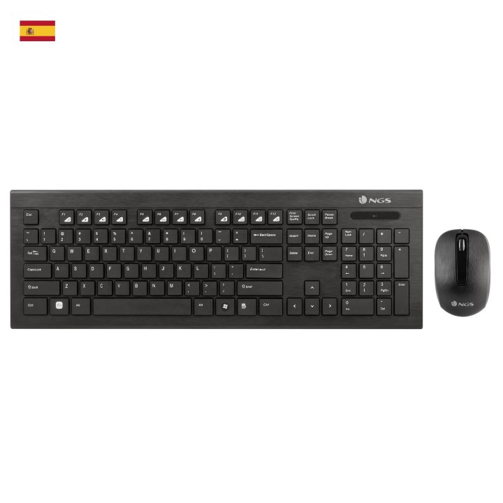 Teclado Y Mouse Ngs Wireless Dragonfly 2.4ghz Nano Usb 1200 Dpi