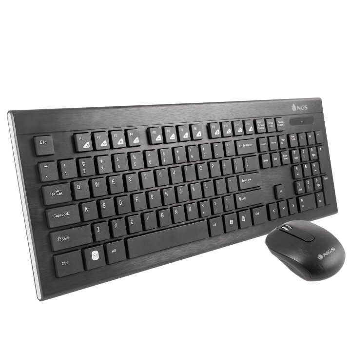 Teclado Y Mouse Ngs Wireless Dragonfly 2.4ghz Nano Usb 1200 Dpi