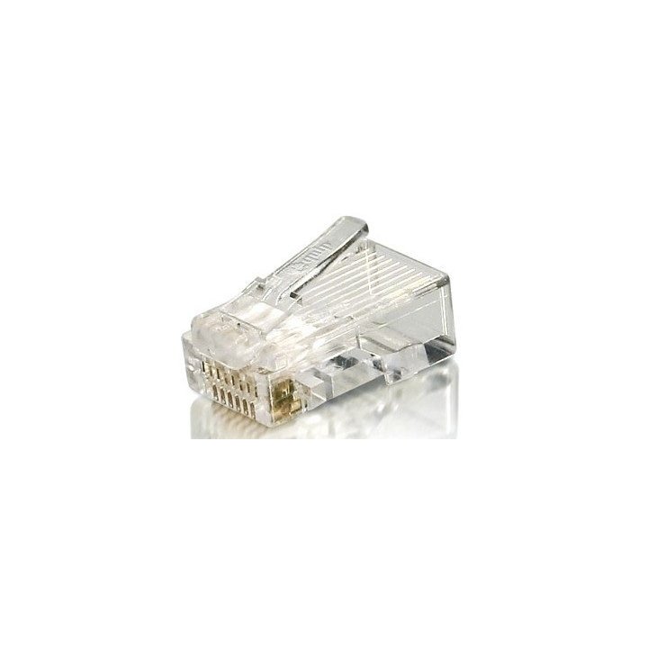 Kit 100 Conectores Rj45 Equip Categoria 6 Con Guia 121141