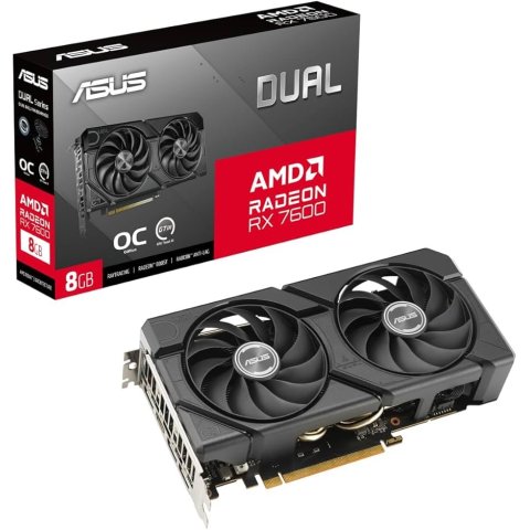 Vga Asus Dual-rx7600-o8g-evo 8gb Gddr6 3xdp 1xhdmi 128bit 550w