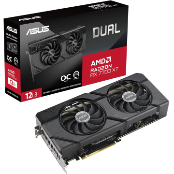 Vga Asus Dual-rx7700xt-o12g Oc Gddr6 3xdp 1xhdmi Dual Fan...