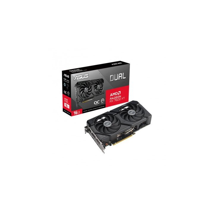 Vga Asus Dual-rx7600xt-o16g Oc 16gb Gddr6 3xdp 1xhdmi Dual Fan Cuda 2048 128bit 90yv0k21-m0na00