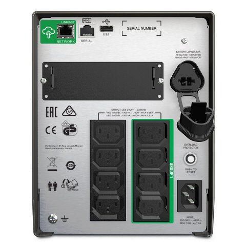 Sai Apc Smt1000ic Smart Ups 1500va 1000w 230v 8xiec Formato Torre Smartconnect
