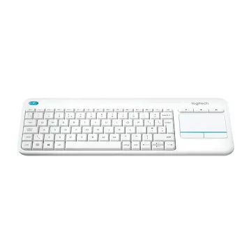 (km0) Teclado Logitech Wireless K400 White Plus Touch Pad Us Int'l P n 920-007146 Cash30 2