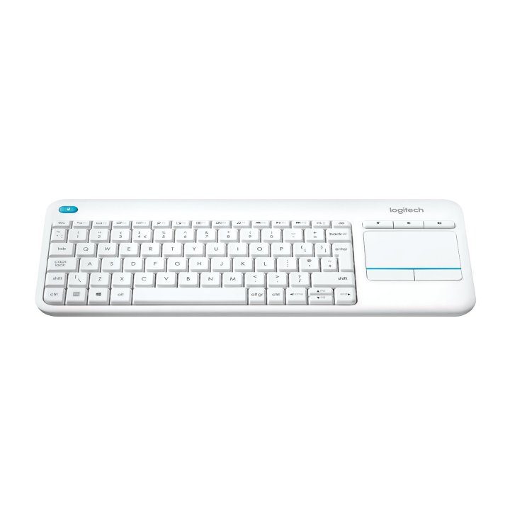 (km0) Teclado Logitech Wireless K400 White Plus Touch Pad Us Int'l P n 920-007146 Cash30