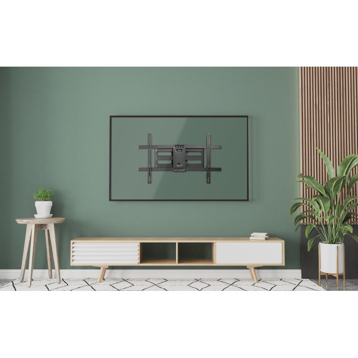 (km0) Soporte De Pared Orientable Equip Para Pantalla De 37"- 80" Doble Brazo Inclinable Y Giratoria Max. Vesa 600x400 Hasta 