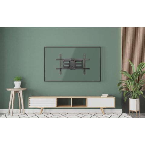 (km0) Soporte De Pared Orientable Equip Para Pantalla De 37"- 80" Doble Brazo Inclinable Y Giratoria Max. Vesa 600x400 Hasta 