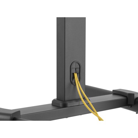 (km0) Soporte De Suelo Con Ruedas Equip Para Pantalla De 32" - 55" Fijo Max. Vesa 400x400 Hasta 35kgcash30
