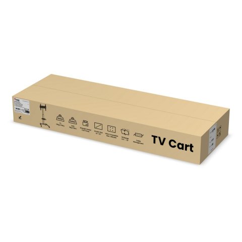 (km0) Soporte De Suelo Con Ruedas Equip Para Pantalla De 32" - 55" Fijo Max. Vesa 400x400 Hasta 35kgcash30