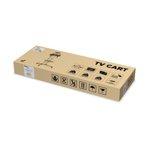 (km0) Soporte De Suelo Con Ruedas Equip Para Pantalla De 37" - 70" Fijo Max. Vesa 600x400 Hasta 50kgcash30