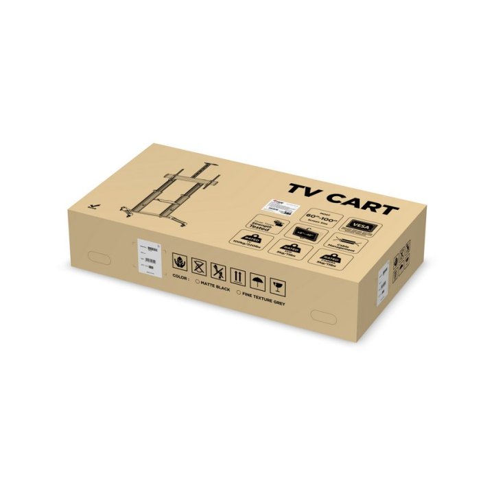 (km0) Soporte De Pantalla Equip Con Ruedas De 60-100" Cash30 
