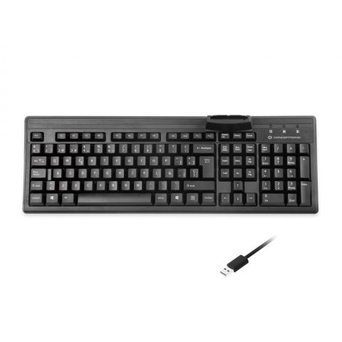 Teclado Conceptronic Con Lector Dnie Compatible Dni 3.0 Y Tarjeta Sanitaria