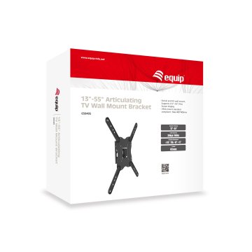 (km0) Soporte De Pared Orientable Equip Para Pantalla De 13" - 55" Inclinable -14âº +5âº Max 30kgs Vesa Max 400x400 Cash30 2