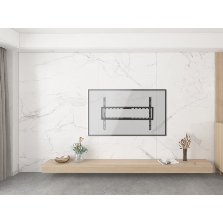 (km0) Soporte De Pared Fijo Equip Para Pantalla 37"- 70" Max. 35kgs Vesa Max 600x400 Cash30