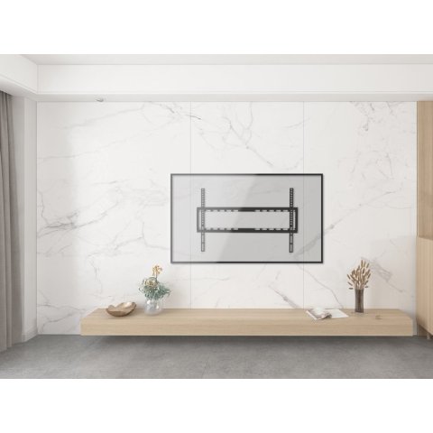 (km0) Soporte De Pared Fijo Equip Para Pantalla 37"- 70" Max. 35kgs Vesa Max 600x400 Cash30