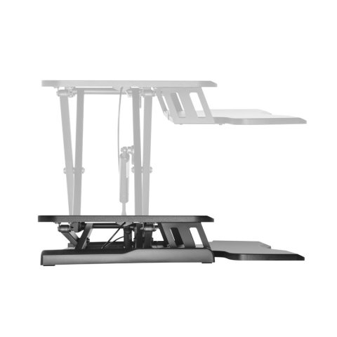 (km0) Stand De Sobremesa Ergonomico Equip 650840 Para Pc   Pantalla Y Teclado Altura Ajustable Cash30