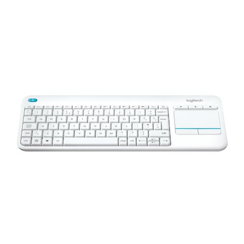 Teclado Logitech Wireless K400 White Plus Touch Pad Us Int'l P n 920-007146