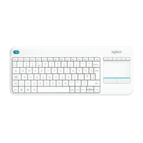 Teclado Logitech Wireless K400 White Plus Touch Pad Us Int'l P n 920-007146