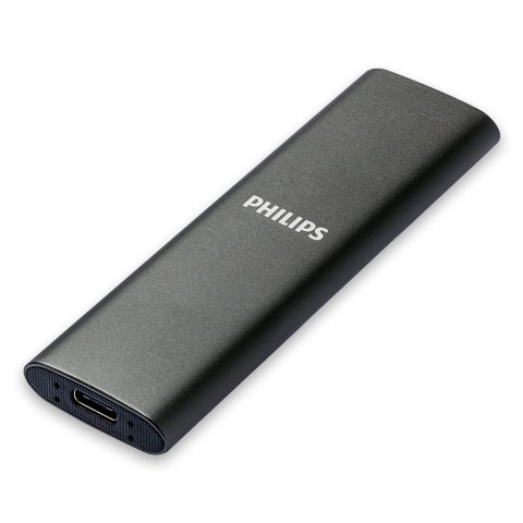 Disco M.2 Externo Philips 500gb Usb-c usb3.0 540mb Ultra Slim Gris