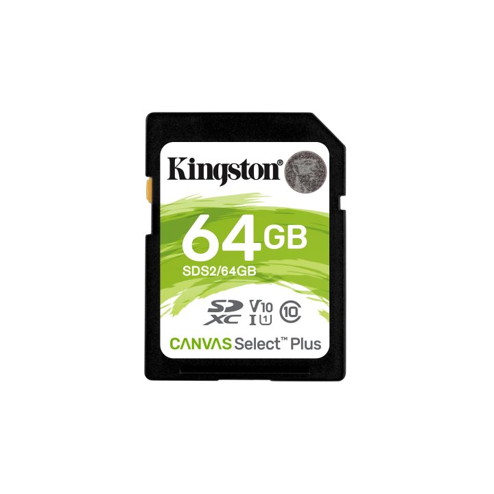 Memoria Sd Xc 64gb Clase 10 Kingston Canvas Select Plus 100mb s Sds2 64gb