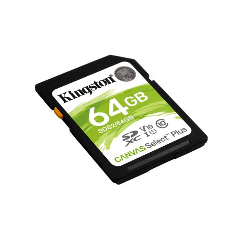Memoria Sd Xc 64gb Clase 10 Kingston Canvas Select Plus 100mb s Sds2 64gb