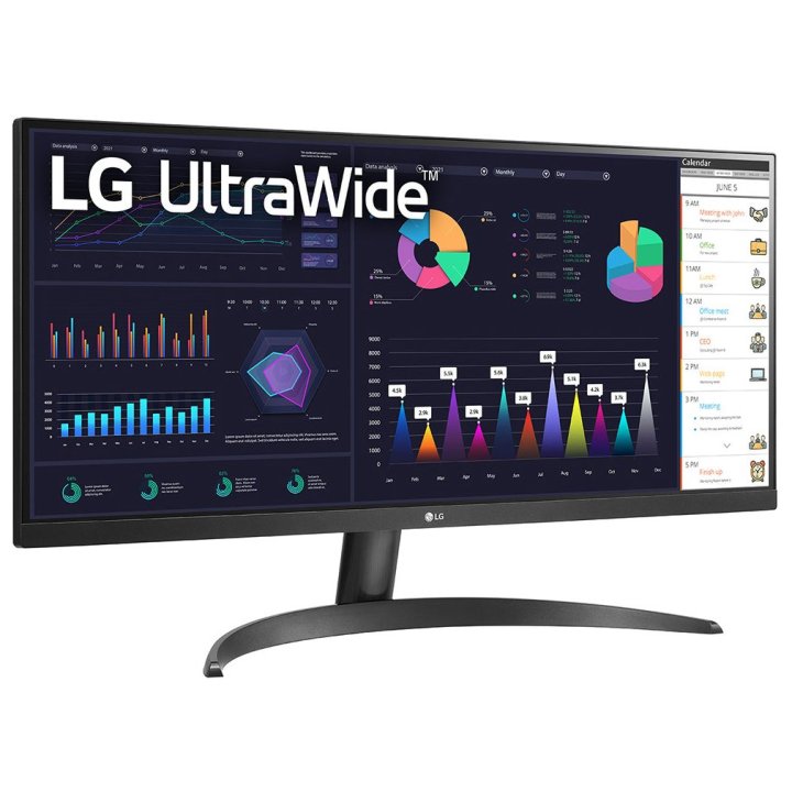 Monitor 29" Hdmi Lg 29wq60a-b Profesional Wfhd 21 9 2560x1080  100hz 5ms Ips 178º 178º Color Negro
