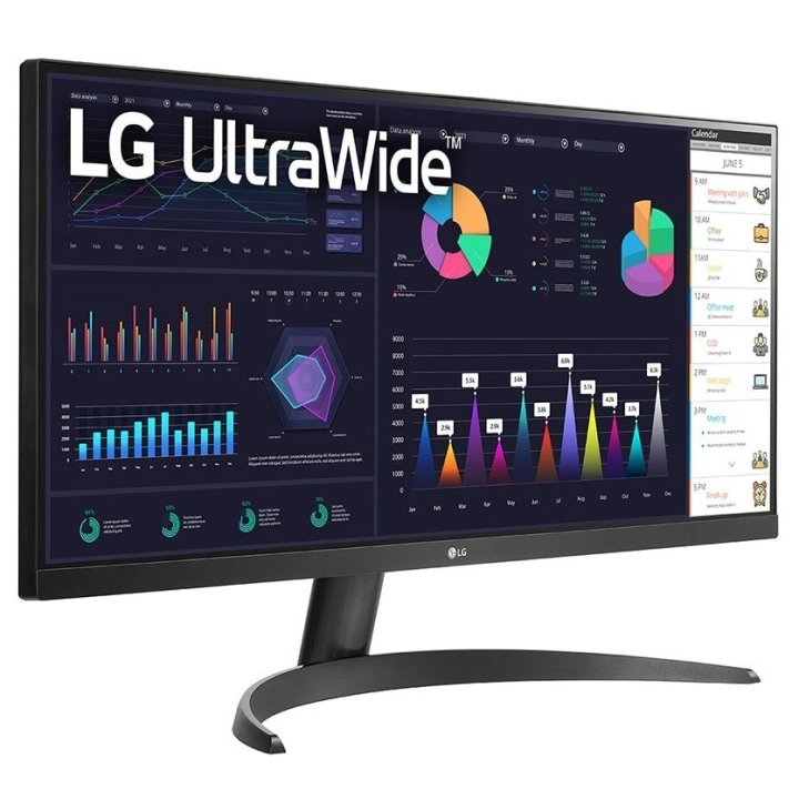 Monitor 29" Hdmi Lg 29wq60a-b Profesional Wfhd 21 9 2560x1080  100hz 5ms Ips 178º 178º Color Negro