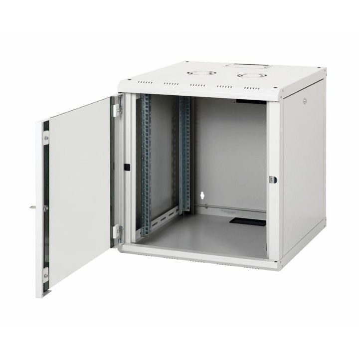 Armario Mural 19" Equip 12u 600 X 600 X 640 Color Blanco Puerta De Cristal Templado