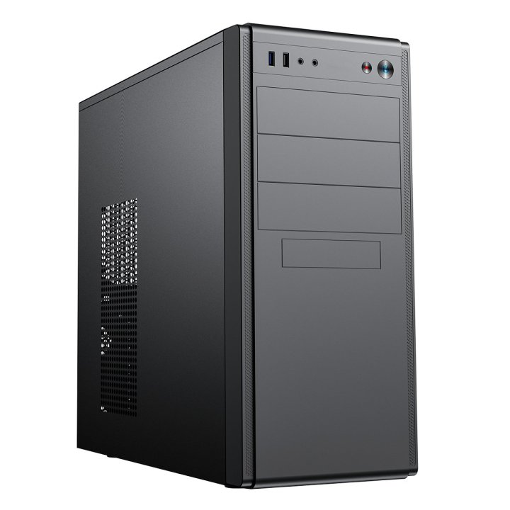 (km0) Caja Atx Semitorre Unykach Atx Uk 8016 Evo 85% Color Negro Con Fuente Eficiente 85% De 300w Cash30