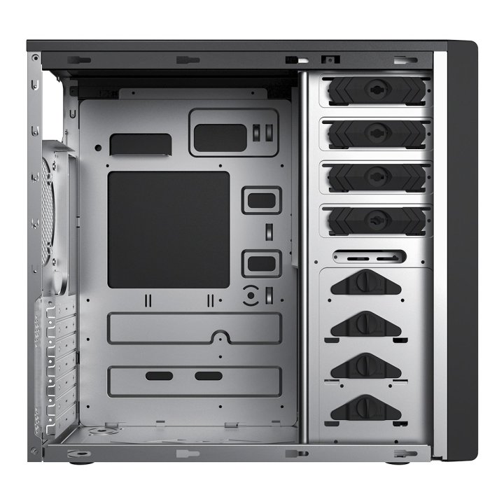 (km0) Caja Atx Semitorre Unykach Atx Uk 8016 Evo 85% Color Negro Con Fuente Eficiente 85% De 300w Cash30